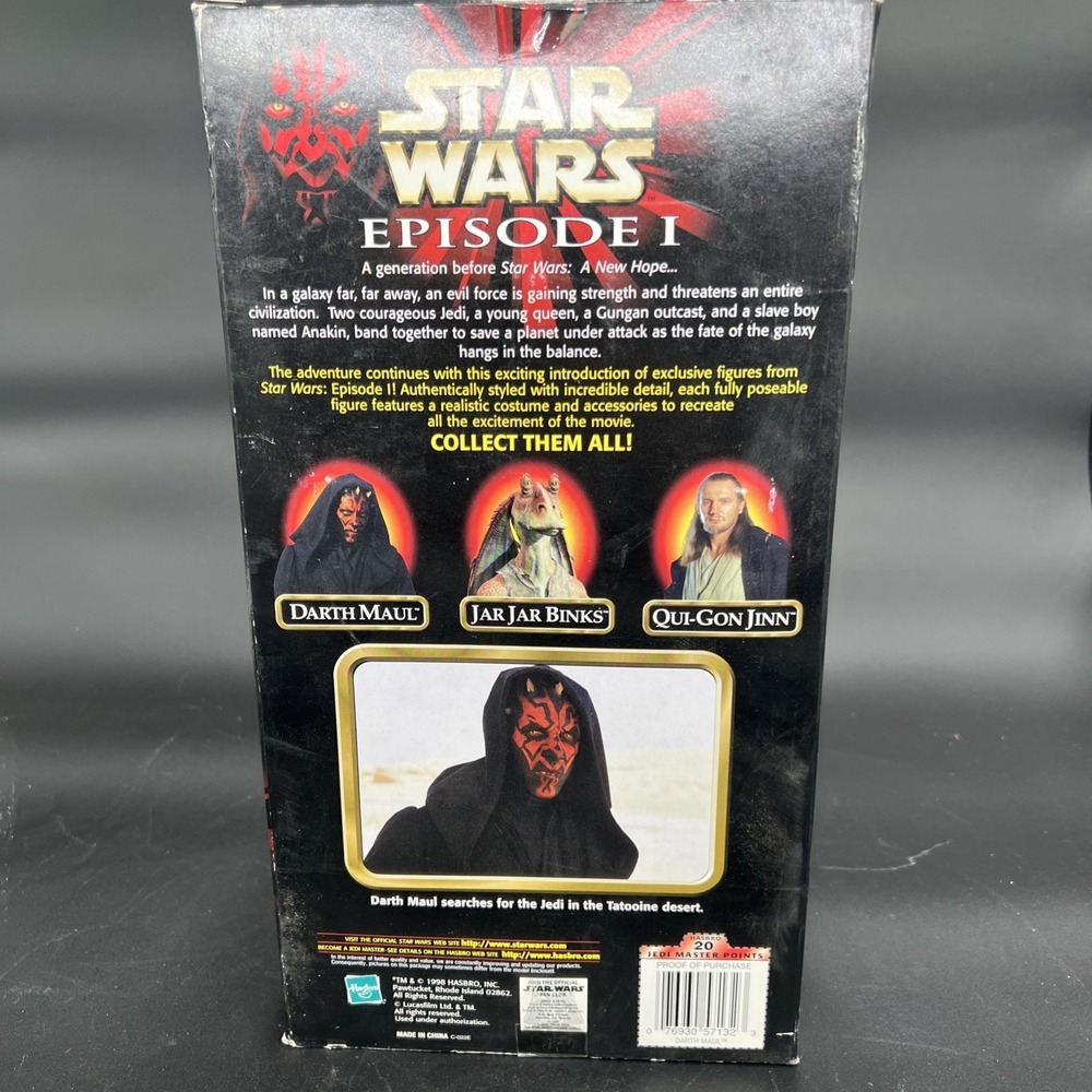 1998 Hasbro Star Wars Episode 1 Action Collection Darth Maul 12" Figure New - Picture 7 of 7
